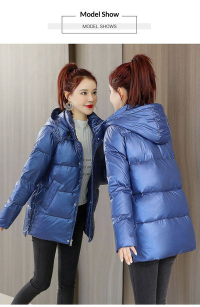 Chaqueta Acolchada Corta Suelta con Relleno Sintético - Image 12