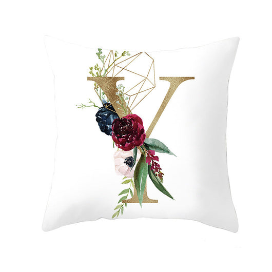 Funda de Almohada Nórdica con Letras Doradas y Diseño Geométrico - Image 21
