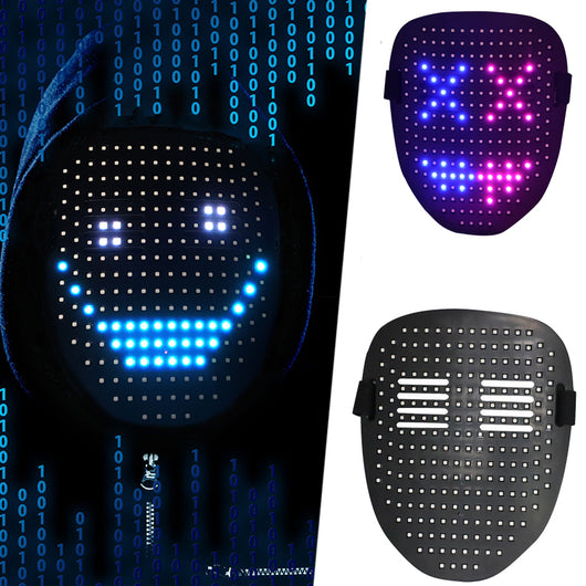 Máscara LED con Sensor de Gestos - 50 Patrones para Halloween y Cosplay - Image 9