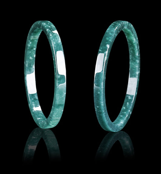 Pulsera de Jade Azul Agua Personalizada con Piedra Natural Cuadrada - Image 10