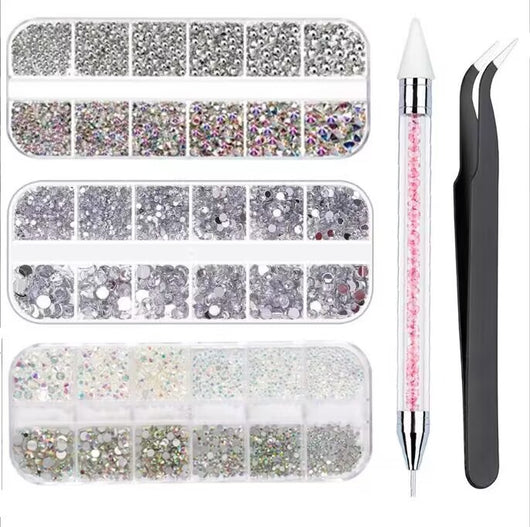Set de Stickers Diamante AB Iridiscente Transparente - Image 20
