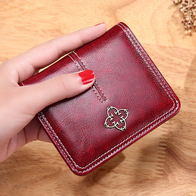 Monedero Vintage Compacto para Mujer - Billetera Delgada de Monedas - Image 11