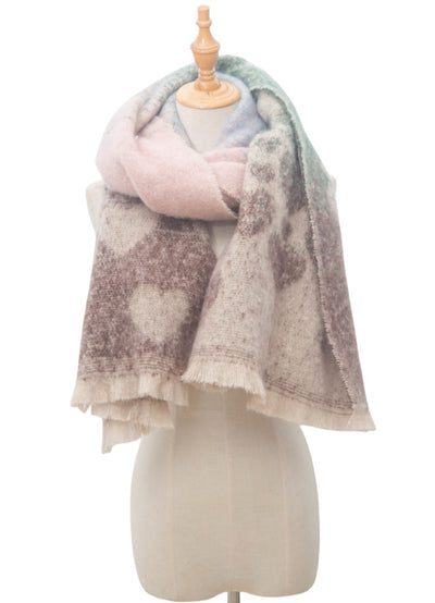 Cuello Térmico Jacquard con Diseño de Amor - Bufanda Versátil Europea - Image 15