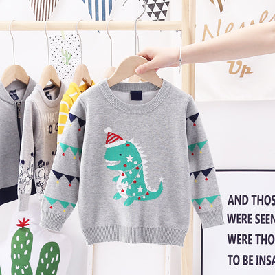 Suéter Navideño con Diseño de Dinosaurio Acolchado Doble - Image 9