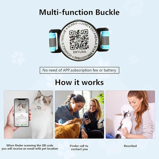 Collar Inteligente con Código QR Anti-pérdida para Mascotas - Image 2