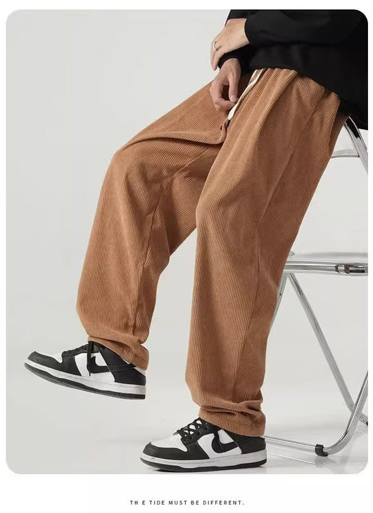 Pantalones de Pana Rectos Anchos con Forro Polar - Pantalones Casuales Cómodos - Image 16