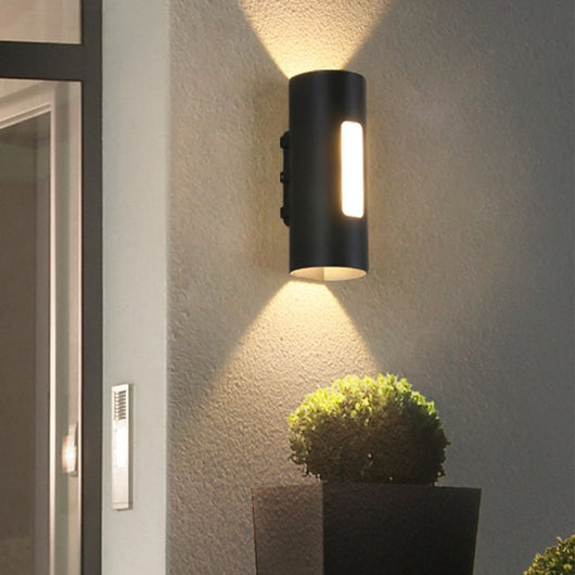 Lámpara LED Exterior Doble Cabezal con Luz Ascendente y Descendente