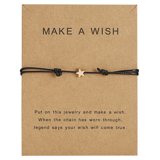 Pulsera Ajustable con Estrella de Cinco Puntas Tejida - Image 4