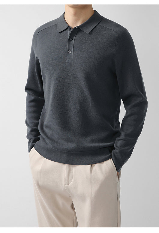 Suéter de Punto Casual en Lana de Cordero - Diseño Liso y Moderno - Image 22