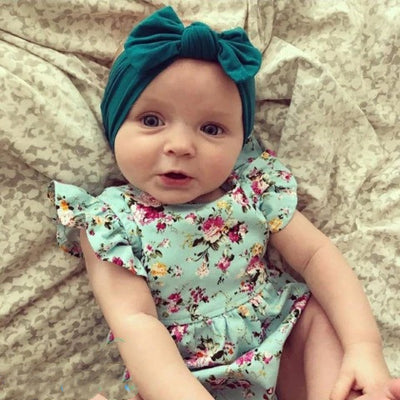 Pelele Infantil Azul con Estampado Floral Delicado - Image 6