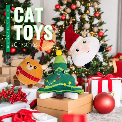 Juguete Peluche Navideño para Gatos con Catnip