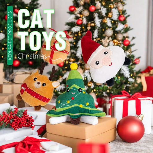 Juguete Peluche Navideño para Gatos con Catnip