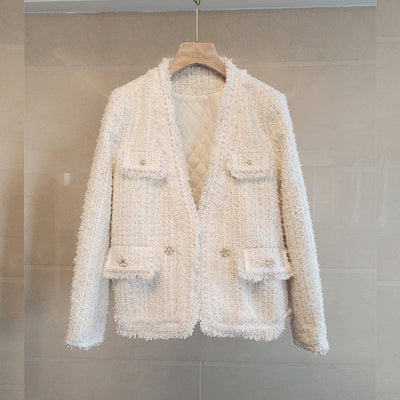 Chaqueta Perfumada de Algodón con Cuentas para Mujer Talla Grande - Image 15