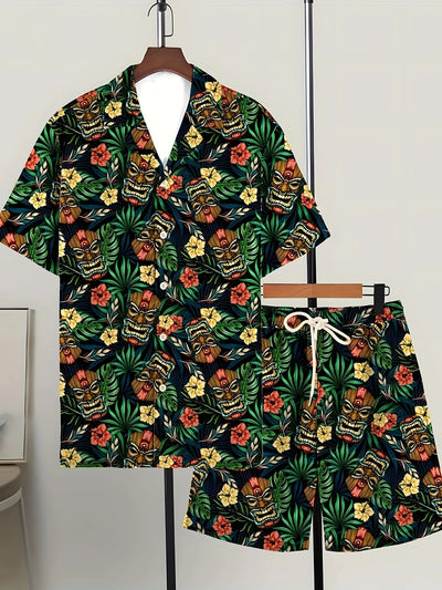 Conjunto Hombre Playera y Shorts Estampados Modernos y Cómodos - Image 16