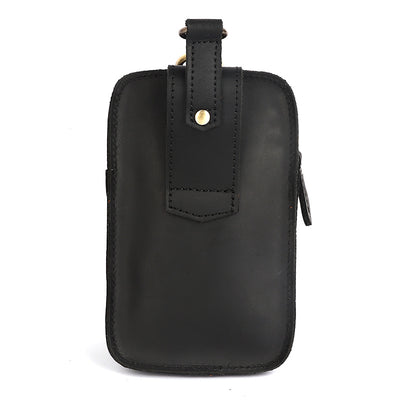 Bolsa de Cintura en Cuero Crazy Horse - Cartera Funcional para Hombre - Image 14