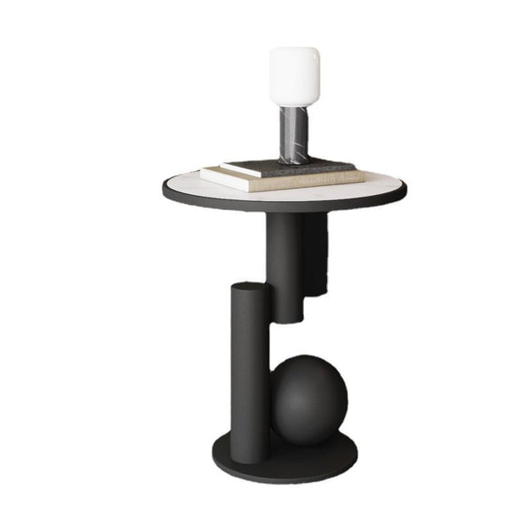 Mesa de Noche Minimalista de Hierro para Dormitorio