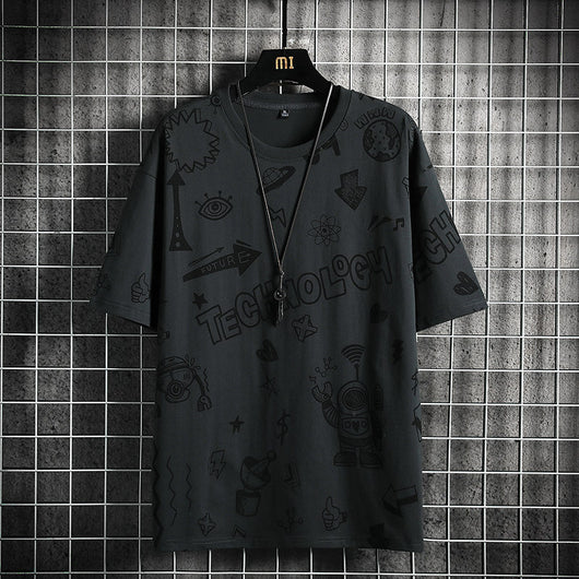 Playera Manga Corta Tendencia para Adolescentes - Image 10