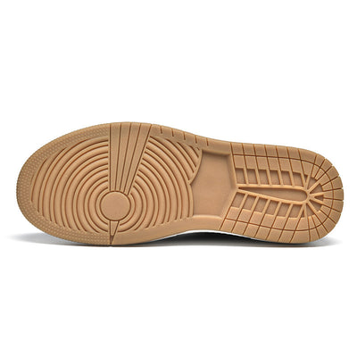 Tenis Blanco de Cuero Doble Capa para Hombre - Estilo Coreano Casual - Image 4