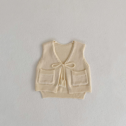 Chaleco Cardigan Tejido para Niños con Borlas - Image 35