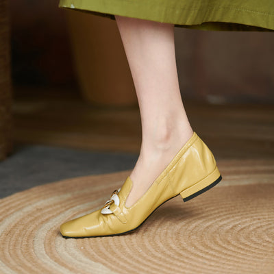Mocasines de Tacón en Cuero Charol para Mujer - Image 3