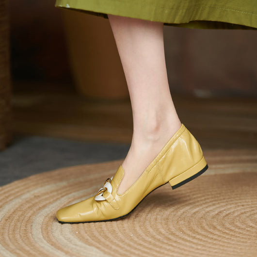 Mocasines de Tacón en Cuero Charol para Mujer - Image 3