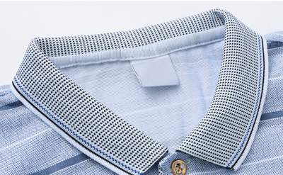 Camiseta Rayada Primavera para Hombre Adulto Mayor - Image 15