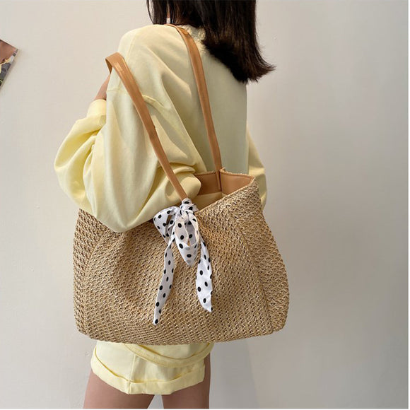 Bolsa de Paja Bandolera Fresca y Elegante para Mujer