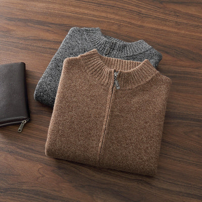 Abrigo de Cuello Alto en Cashmere para Hombre - Otoño e Invierno - Image 4