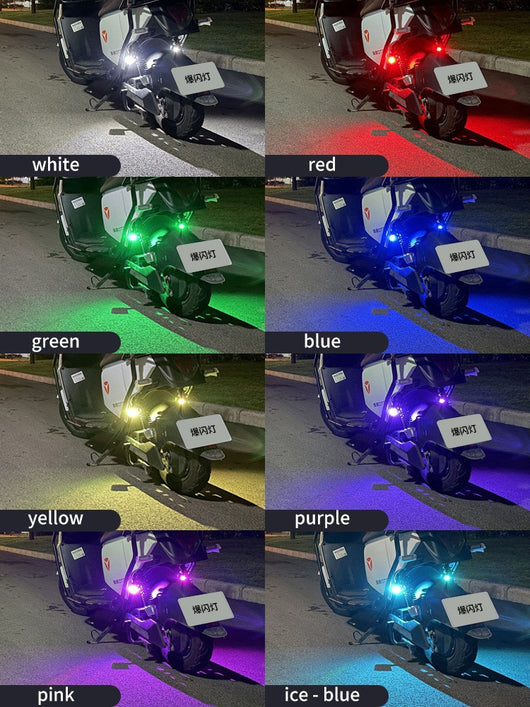 Luz de Advertencia LED para Motocicleta con Control Remoto Inalámbrico - Image 15