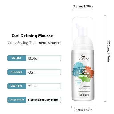 Mousse Moldeador para Cabello Rizado Hidratante Antiencrespamiento - Image 7