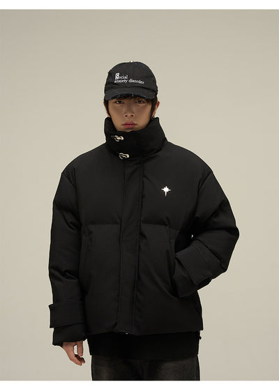 Chaqueta Acolchada de Algodón Estilo Retro Americano para Hombre - Image 18