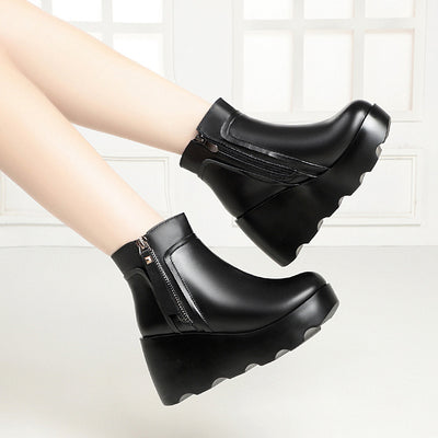 Botas de Cuña Acolchadas en Lana con Forro Polar para Mujer - Image 2