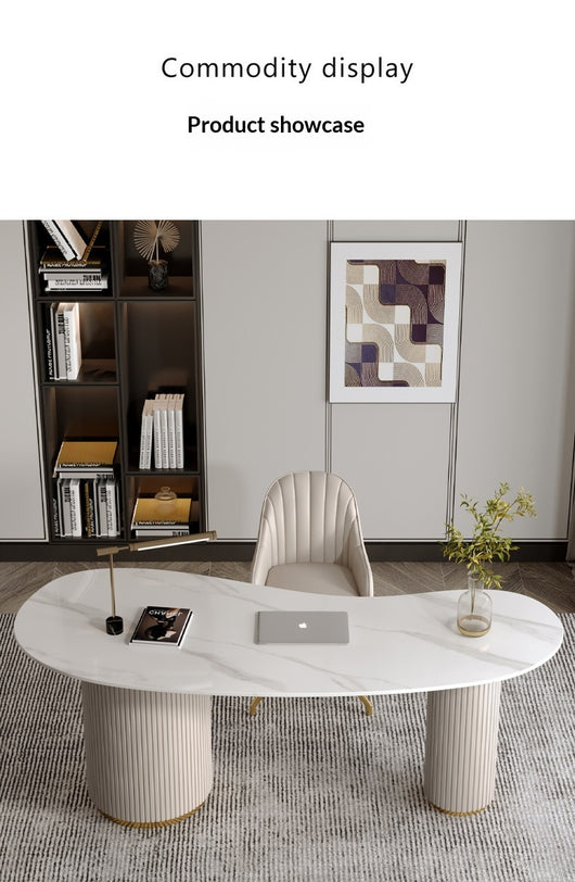 Escritorio de Cuarzo Minimalista Moderno con Toque de Lujo - Image 21