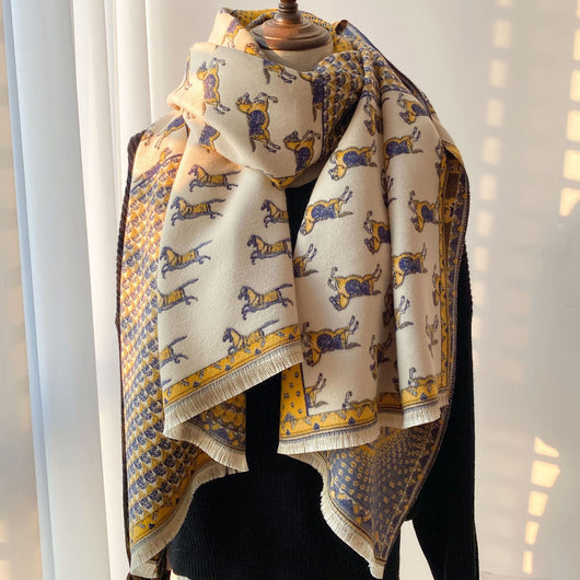 Bufanda Retro de Otoño e Invierno - Calidez y Estilo para Mujeres - Image 5