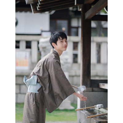 Yukata Japonés de Verano para Hombre - Ropa de Descanso Tradicional - Image 9