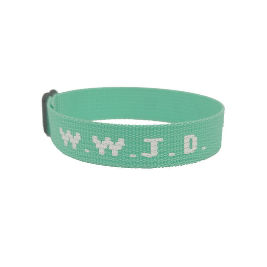 Pulsera Ajustable con Cinta Jacquard Estampada WWJD Unisex - Image 18