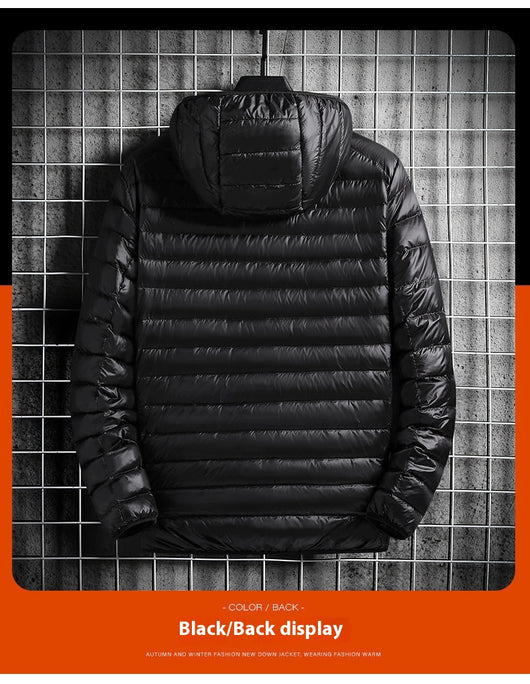 Chaqueta Ligera de Algodón con Capucha para Hombre - Image 16