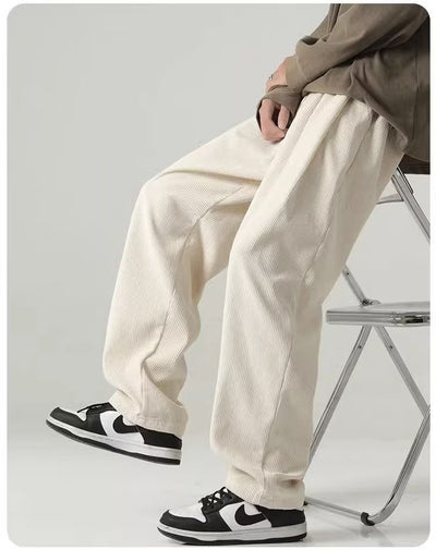 Pantalones de Pana Rectos Anchos con Forro Polar - Pantalones Casuales Cómodos - Image 12