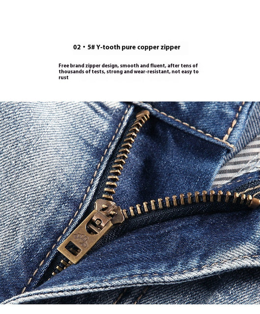 Pantalones Cortos Denim Slim Fit - Shorts Casuales Cropped - Image 9