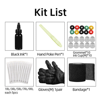 Kit Profesional de Tatuaje Danhui - Máquina, Pigmentos y Accesorios