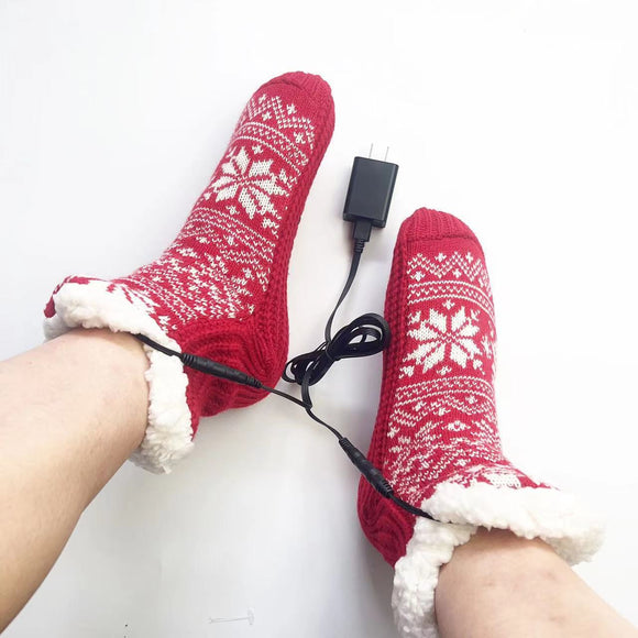 Calcetines Térmicos Calefactables USB para Casa