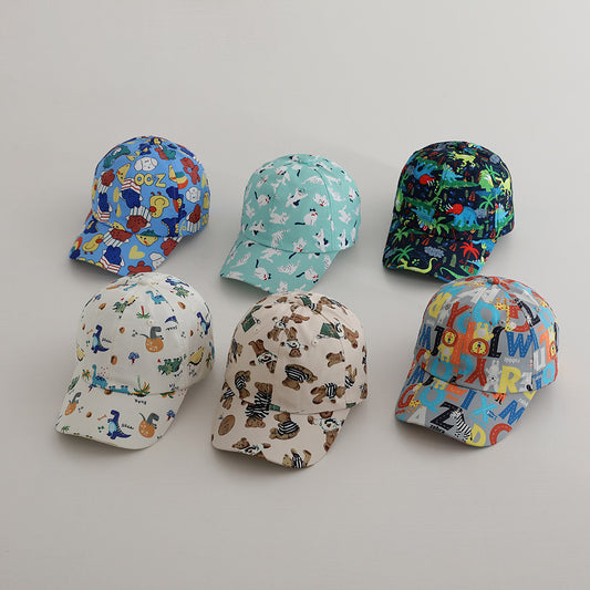 Gorra de Béisbol Infantil con Diseños Animados - Protección Solar para Niños y Niñas