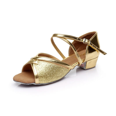 Zapatos de Danza Infantiles con Tacón Bajo y Suela Suave - Estándar Nacional - Image 6
