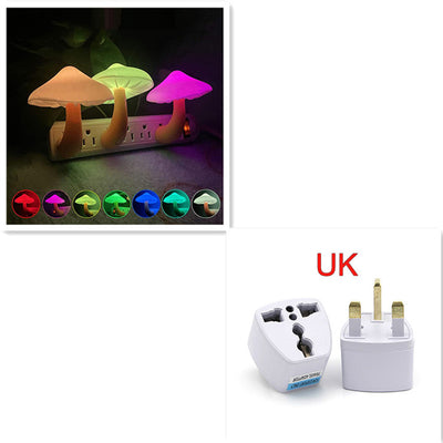 Lámpara Nocturna LED Seta con Sensor de Luz - Enchufable EU/US - Image 9