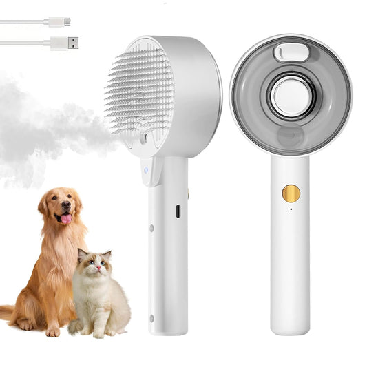 Cepillo de Vapor para Gatos con Spray Deshedding - Limpieza Profunda y Masaje