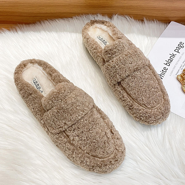 Zapatos Cálidos Acolchados de Terciopelo para Mujer Talla Grande