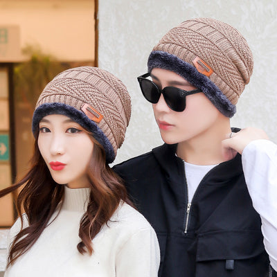 Gorro y Bufanda Térmica de Punto Grueso con Forro de Terciopelo para Invierno - Image 8