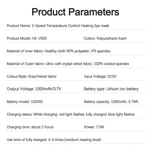 Máscara Térmica Recargable para Ojos con Control Inteligente de Temperatura - Image 17
