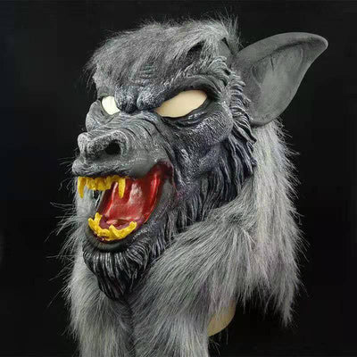 Máscara de Lobo con Guantes Animal - Disfraz Integral de Lobo - Image 4