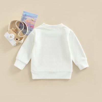 Conjunto Base de Suéter Estampado Alfabeto para Niña - Image 6